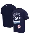 Pro Standard Men's Navy New York Yankees Turn It Up Dropped Shoulder T-shirt In Blue