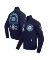 Pro Standard Men's Navy Seattle Mariners Area Code Twill Full-zip Jacket In Navy