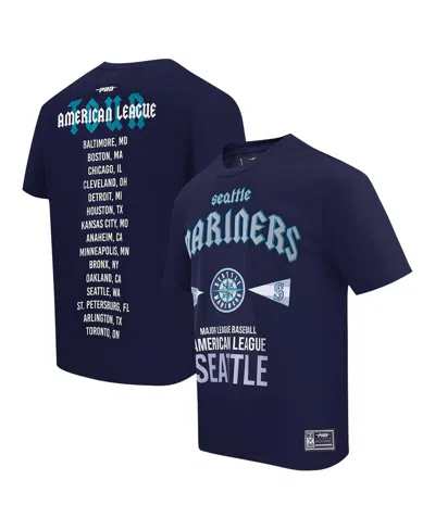 Pro Standard Men's Navy Seattle Mariners Oversized City Tour T-shirt