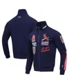 Pro Standard Men's Navy St. Louis Cardinals Fast Lane Full-zip Track Jacket In Navy