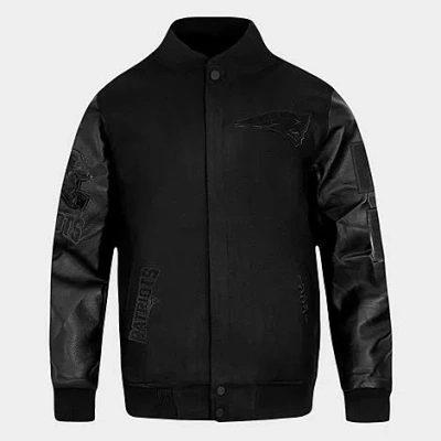 Pro Standard Men's New England Patriots Nfl Wool Varsity Jacket In Brown