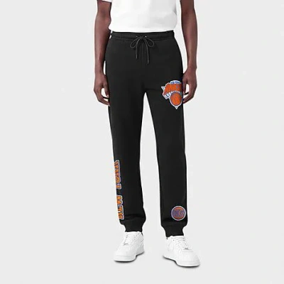 Pro Standard Men's New York Knicks Nba Classic Chenille Fleece Jogger Pants In Black