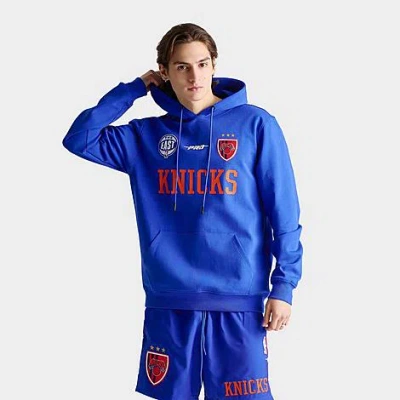 Pro Standard Men's New York Knicks Nba Ultras Fleece Pullover Hoodie In Blue