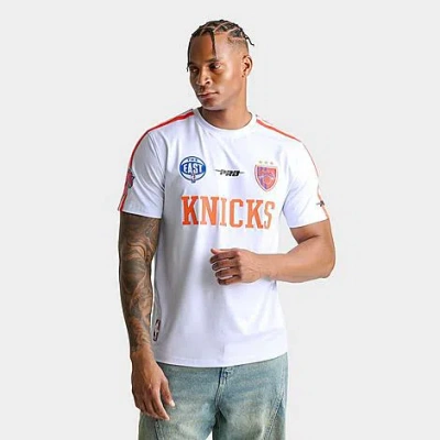 Pro Standard Men's New York Knicks Nba Ultras Taping T-shirt In White