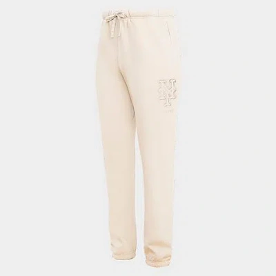Pro Standard Men's New York Mets Neutral Flc Sweatpant In White
