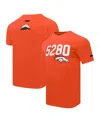 Pro Standard Men's Orange Denver Broncos Frozen Single Jersey T-shirt In Orange
