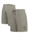 Pro Standard Men's Pewter St. Louis Cardinals Neutral Fleece Shorts In Gray