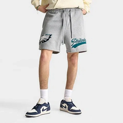 Pro Standard Men's Philadelphia Eagles Nfl Living Large Fleece Shorts In Gray