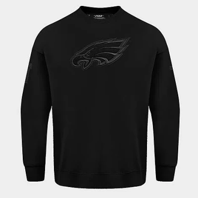 Pro Standard Men's Philadelphia Eagles Nfl Mashup Crewneck Sweatshirt In Black