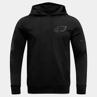 Pro Standard Men's Philadelphia Eagles Nfl Neutral Fleece Pullover Hoodie In Black