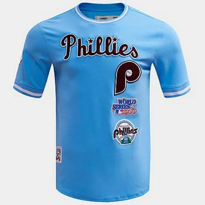 Pro Standard Men's Philadelphia Phillies Mlb Retro Classics T-shirt In Blue