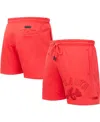 Pro Standard Men's  Atlanta Braves Triple Red Classic Shorts In Red