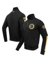 Pro Standard Black Boston Bruins Classic Chenille Full-zip Track Jacket In Black