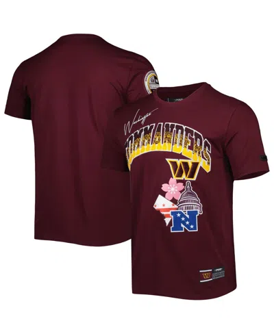 Pro Standard Men's  Burgundy Washington Commanders Hometown Collection T-shirt