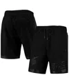 Pro Standard Men's  Charlotte Hornets Triple Black Gloss Shorts In Black