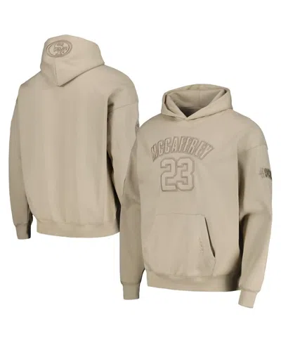 Pro Standard Men's  Christian Mccaffrey Tan San Francisco 49ers Player Name And Number Pullover Hoodi