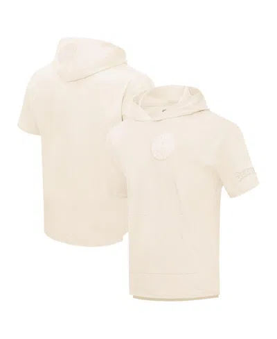 Pro Standard Men's  Cream Seattle Mariners Neutral Short Sleeve Hoodie T-shirt