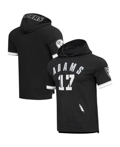 Pro Standard Men's  Davante Adams Black Las Vegas Raiders Player Name And Number Hoodie T-shirt