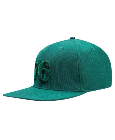 Pro Standard Men's  Forest Green Philadelphia 76ers Tonal Logo Snapback Hat