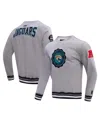 Pro Standard Men's  Heather Gray Jacksonville Jaguars Crest Emblem Pullover Sweatshirt In Heather Gray
