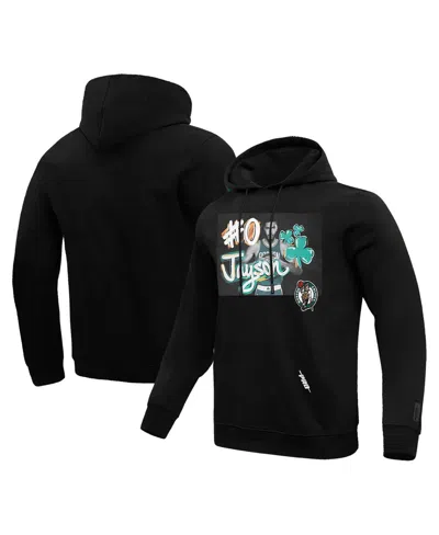 Pro Standard Men's  Jayson Tatum Black Boston Celtics Player Yearbook Pullover Hoodie