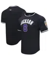 Pro Standard Men's  Lamar Jackson Black Baltimore Ravens Mesh Player Name And Number Top In Black