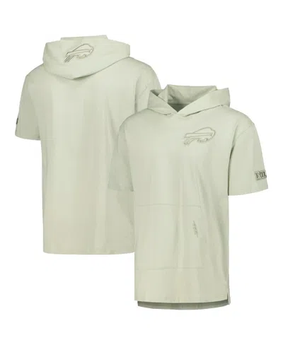 Pro Standard Men's  Light Green Buffalo Bills Neutrals Short Sleeve Pullover Hoodie