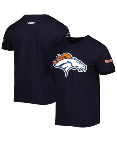 Pro Standard Men's  Navy Denver Broncos Mash Up T-shirt