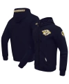 Pro Standard Men's  Navy Nashville Predators Classic Chenille Full-zip Hoodie Jacket In Navy