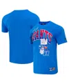Pro Standard Men's  Royal New York Giants Super Bowl Xlvi Patch Hometown Collection T-shirt In Royal