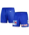 Pro Standard Men's  Royal New York Rangers Classic Mesh Shorts In Royal
