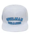 Pro Standard White Spelman College Jaguars Primary Logo Evergreen Wool Snapback Hat In White