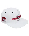 Pro Standard White Winston Salem Rams Evergreen Wool Snapback Hat In White