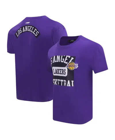 Pro Standard Men's Purple Los Angeles Lakers Made To Play Drop Shoulder T-shirt