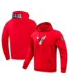 Pro Standard Men's Red Chicago Bulls Split Logo Pullover Hoodie