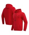 Pro Standard Men's Red Chicago Bulls Triple Tonal Dk Full-zip Hoodie Jacket In Red