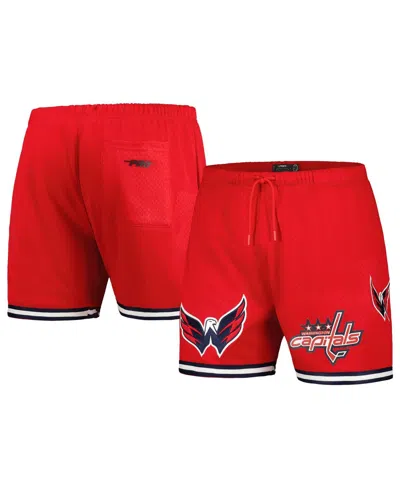 Pro Standard Men's Red Washington Capitals Classic Mesh Shorts