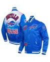 Pro Standard Men's Royal Buffalo Bills Sublimated Satin Full-snap Jacket In Blue
