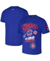 Pro Standard Royal Chicago Cubs Turn It Up Dropped Shoulder T-shirt In Blue