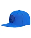 Pro Standard Men's Royal Golden State Warriors Triple Tonal Snapback Hat In Royal