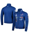 Pro Standard Men's Royal Los Angeles Dodgers Fast Lane Full-zip Track Jacket In Royal