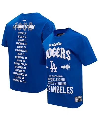 Pro Standard Men's Royal Los Angeles Dodgers Oversized City Tour T-shirt