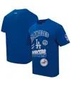 Pro Standard Men's Royal Los Angeles Dodgers Turn It Up Dropped Shoulder T-shirt In Blue