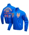 Pro Standard Men's Royal New York Mets Area Code Twill Full-zip Jacket In Royal