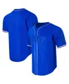 Pro Standard Men's Stephen Curry Royal Golden State Warriors Triple Tonal Mesh Button-up Top In Royal
