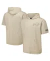 Pro Standard Men's Tan Buffalo Bills Neutrals Capsule Short Sleeve Pullover Hoodie In Tan