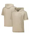 Pro Standard Men's Tan Cincinnati Bengals Neutrals Capsule Short Sleeve Pullover Hoodie In Tan