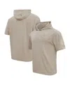Pro Standard Men's Tan Dallas Cowboys Neutrals Capsule Short Sleeve Pullover Hoodie In Neutral