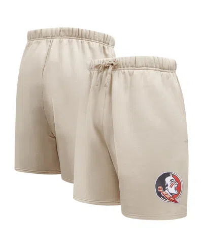 Pro Standard Men's Tan Florida State Seminoles Neutral Relaxed Shorts In Brown