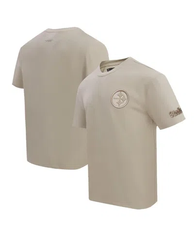 Pro Standard Tan Pittsburgh Steelers Drop Shoulder T-shirt In Multi